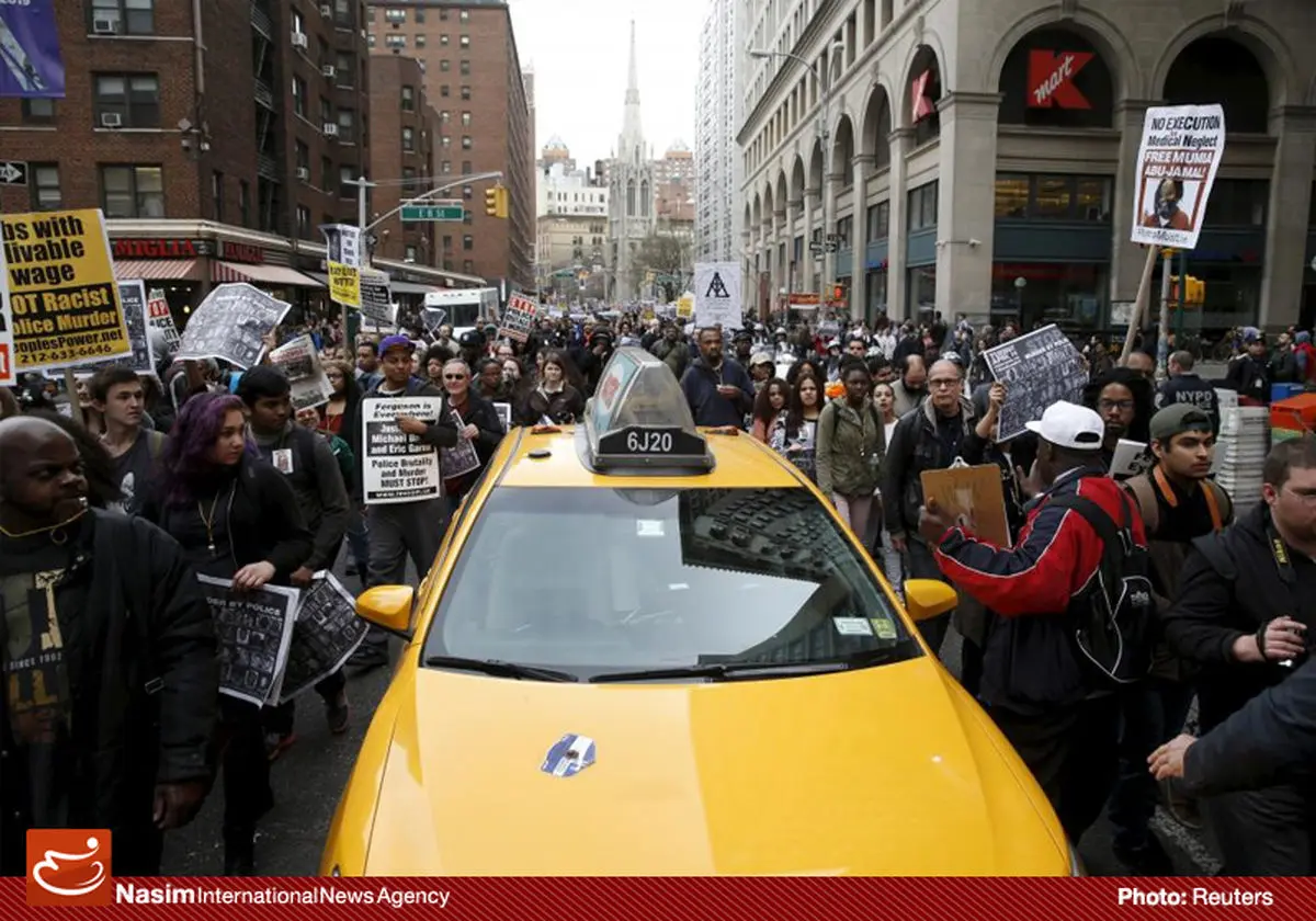 گزارش تصویری:: تظاهرات مردم شهرهای مختلف آمریکا علیه خشونت پلیس