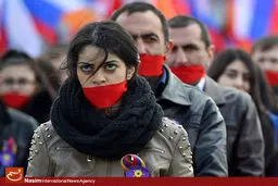 گزارش تصویری:: گرامیداشت سالگرد نسل‌کشی ارامنه توسط ترکیه