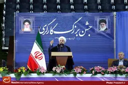 عکس خبری:: جشن بزرگ کارگری با حضور رئیس‌جمهور