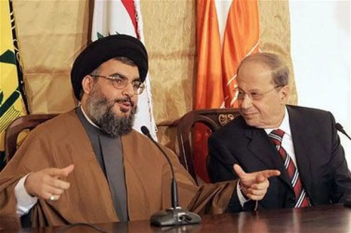 سید حسن نصرالله با "میشل عون"، رئیس جریان "آزاد" لبنان دیدار کرد