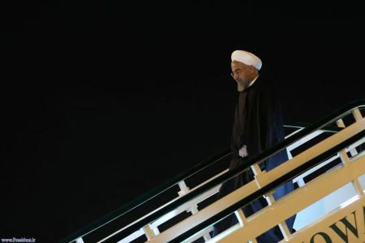 روحانی دقایقی پیش وارد جاکارتا شد