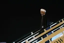 روحانی دقایقی پیش وارد جاکارتا شد