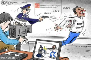 کاریکاتور:: پلیس هالیوودی