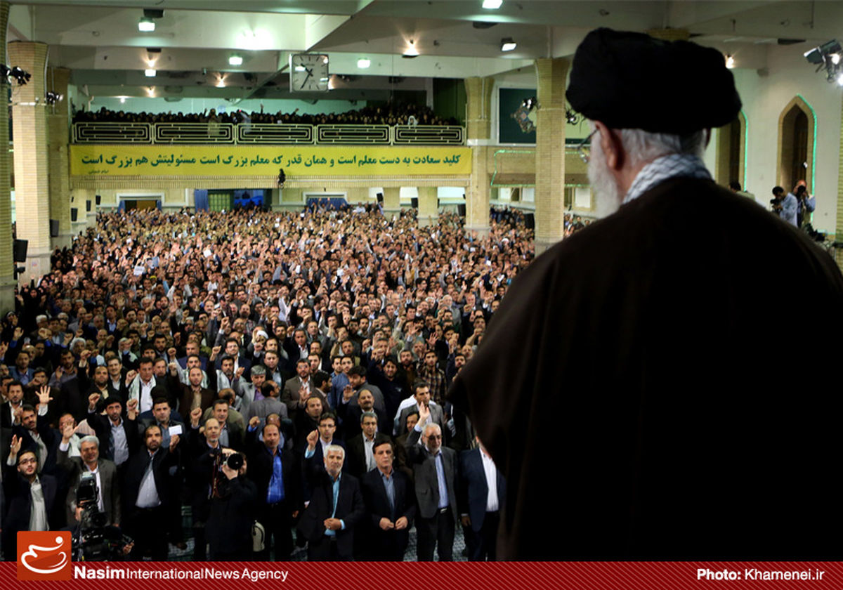 گزارش تصویری:: دیدار معلمان و فرهنگیان با رهبر معظم انقلاب