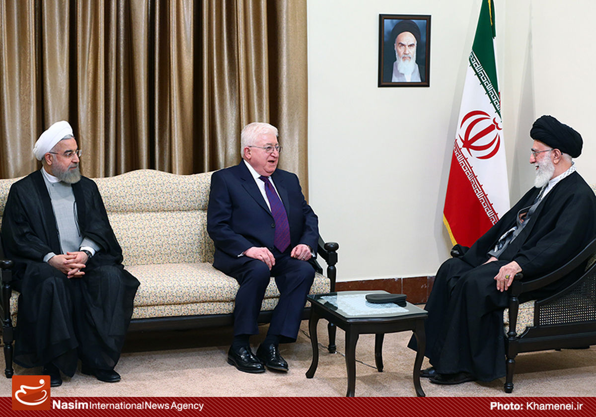 رئیس‌جمهور عراق  با رهبر انقلاب دیدار کرد