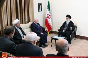 عکس خبری:: دیدار رئیس‌جمهور عراق با رهبر معظم انقلاب