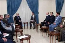 علاءالدین بروجردی با بشار اسد  دیدار کرد
