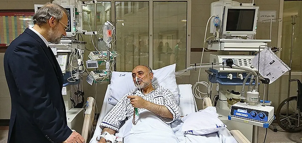 لاریجانی از صالحی عیادت کرد