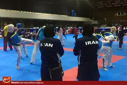 تمرین تیم‌های مردان و زنان تکواندو انجام شد