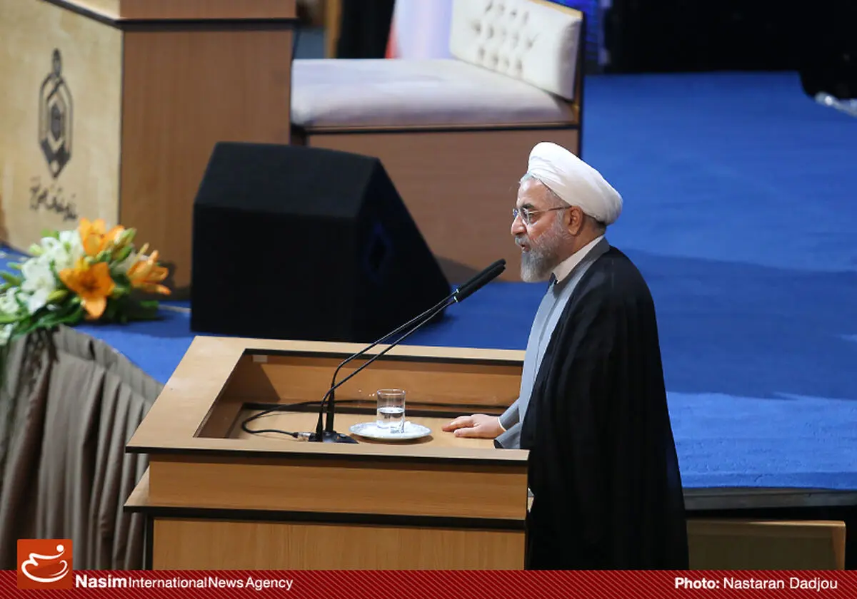 روحانی: ‫سرزمین اقتصادی ما توسط عفلقیان امروزی یعنی ۱+۵ و شورای امنیت اشغال شده است‬‬