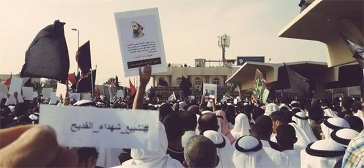 ده‌ها هزار نفر در عربستان همزمان با تشییع شهدای قطیف تظاهرات کردند