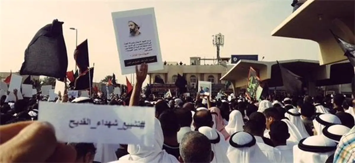 ده‌ها هزار نفر در عربستان همزمان با تشییع شهدای قطیف تظاهرات کردند