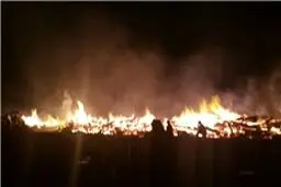 آتش‌سوزی گسترده در کارخانه نکاچوب مازندران