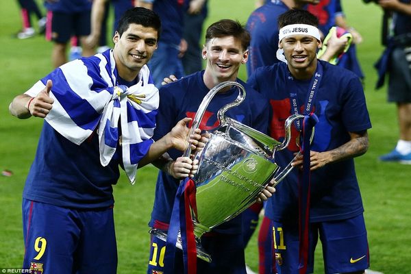 نیمار، مسی و رونالدو مشترکا آقای گل لیگ قهرمانان شدند