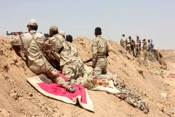 حفر خندق در دیاله برای مقابله با داعش