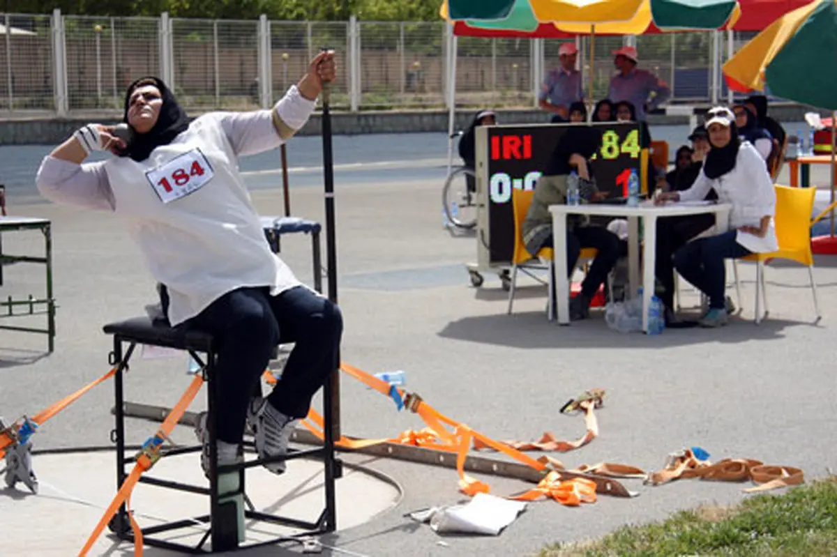 "مهناز امینی" رکورد پرتاب وزنه بانوان معلول آسیا را شکست