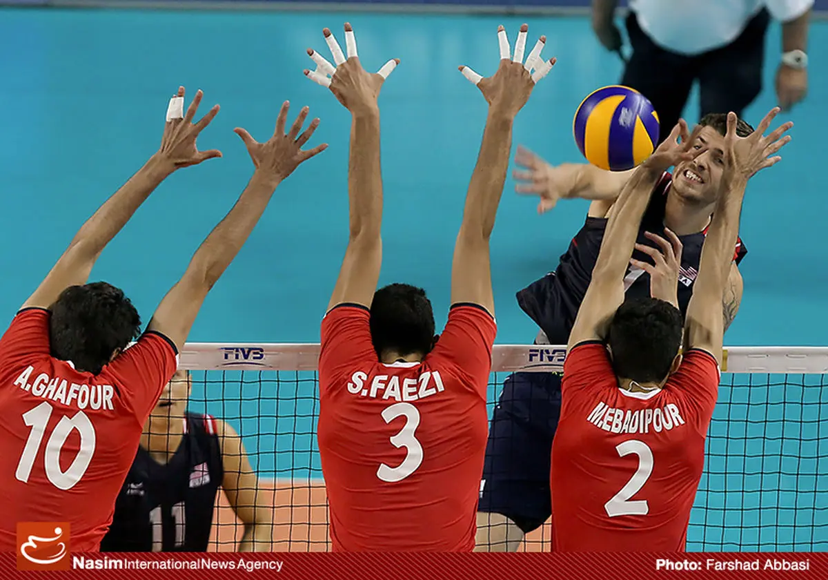گزارش تصویری:: دیدار دوم تیم‌های والیبال ایران و آمریکا