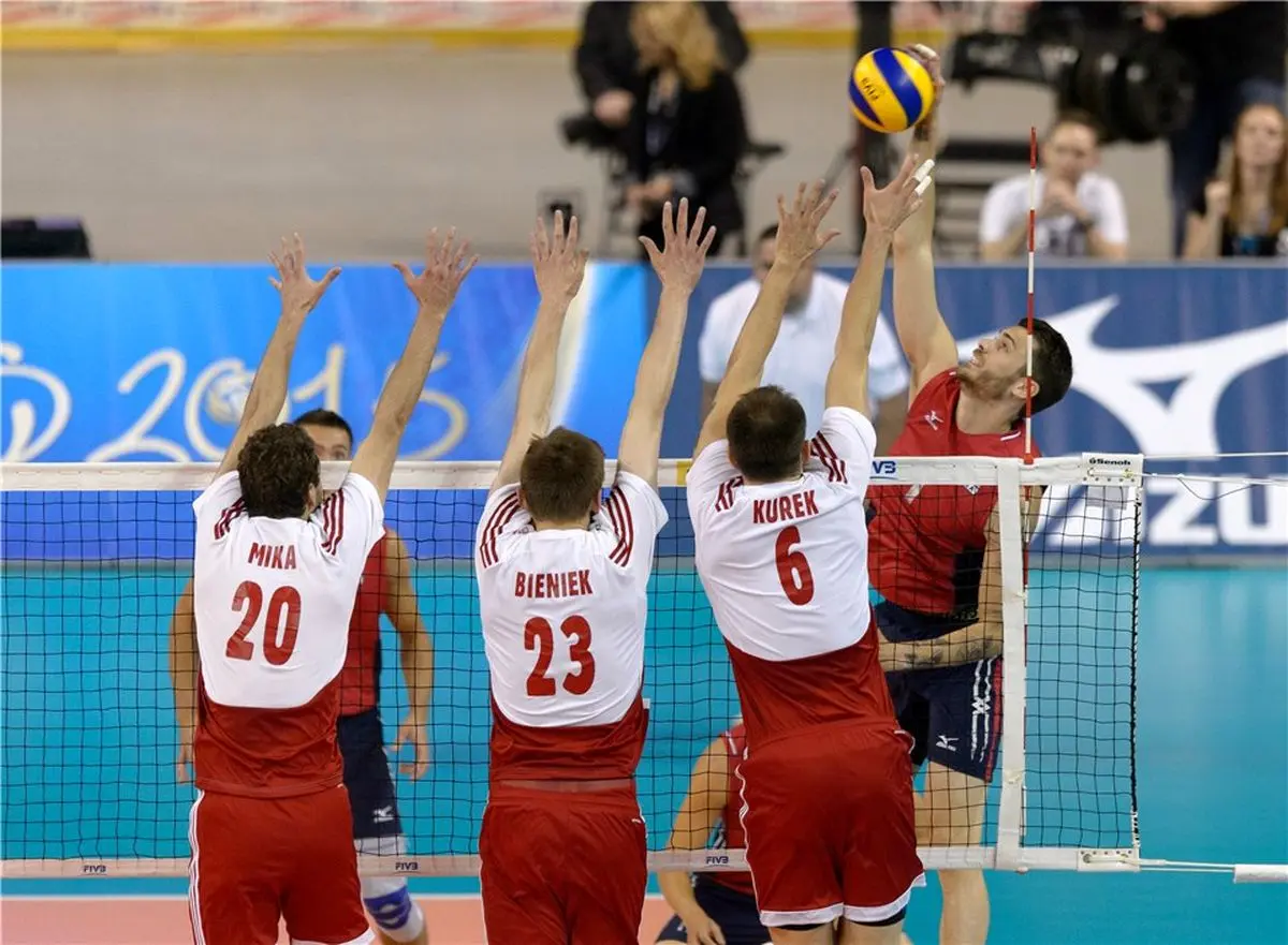 تیم ملی والیبال آمریکا به پنجمین برد متوالی خود دست یافت