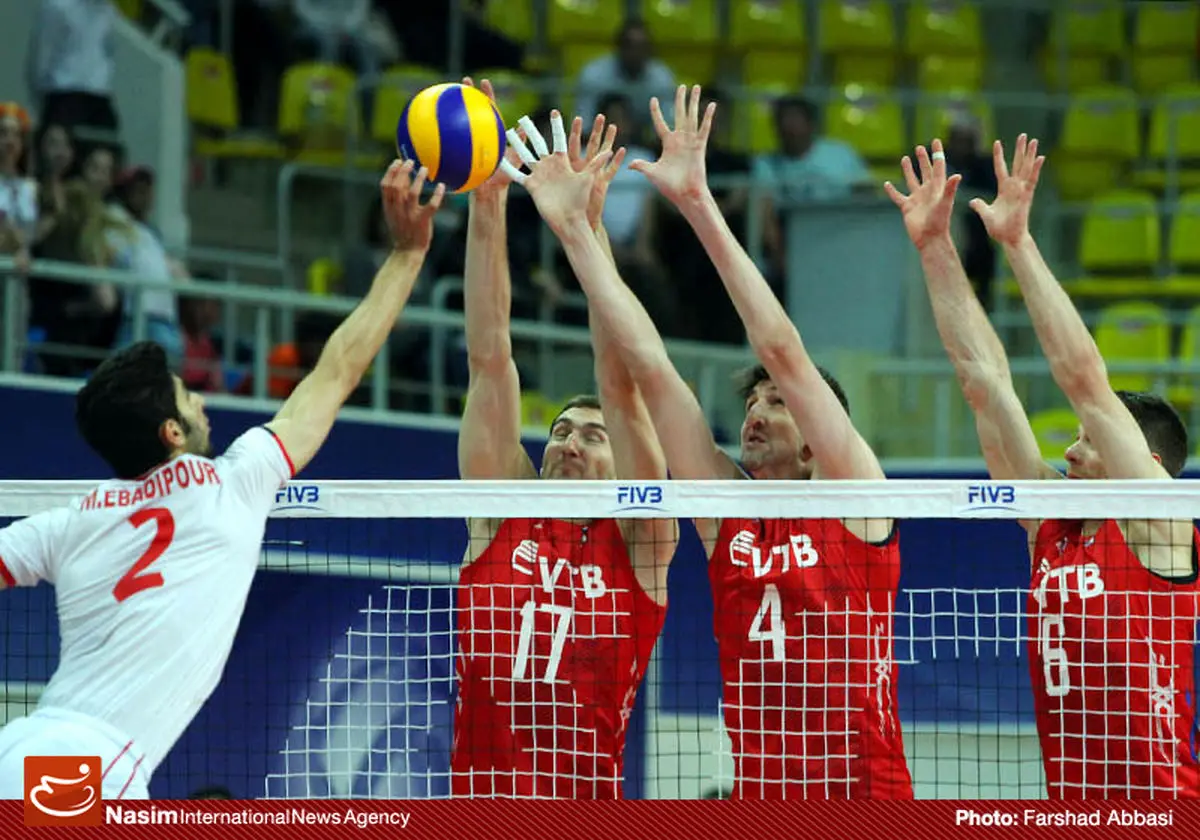 گزارش تصویری:: دیدار تیم‌های ملی والیبال ایران و روسیه