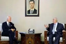 دی میستورا با ولید معلم در دمشق دیدار کرد