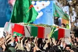 مراسم وداع با پیکرهای شهدای غواص آغاز شد