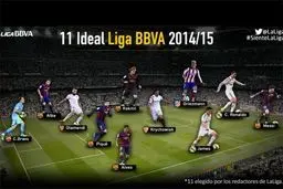 تیم منتخب لالیگا اعلام شد