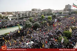 گزارش تصویری-۱:: تشییع پیکر ۲۷۰ شهید دفاع مقدس در تهران