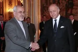 مذاکرات دو جانبه ظریف و فابیوس آغاز شد