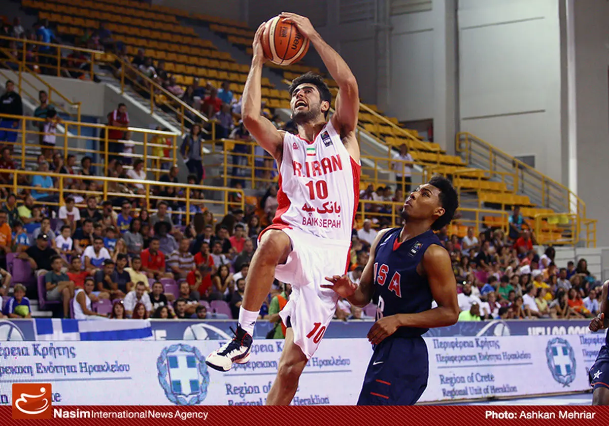 گزارش تصویری:: دیدار تیم‌های بسکتبال ایران و آمریکا