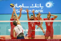گزارش تصویری:: اولین دیدار تیم‌های والیبال ایران و آمریکا در تهران