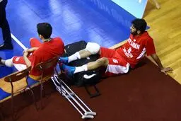عکس خبری:: دومین مصدوم روی دست تیم بسکتبال جوانان