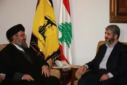دیدار مقام ارشد جنبش حماس با دبیرکل حزب‌الله لبنان