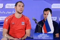 کاپیتان تیم ملی والیبال روسیه: به هواداران خود تبریک می‌گویم