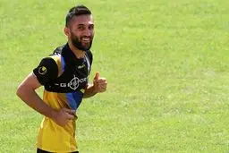 گزارش تصویری:: حضور با انگیزه پیام صادقیان در تمرینات نفت تهران