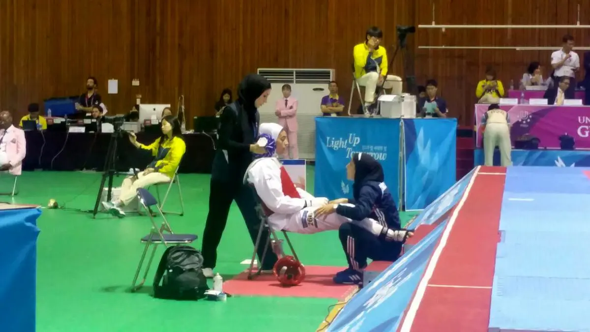 اکرم خدابنده مقتدرانه به فینال مسابقات تکواندوی دانشجویان جهان راه یافت