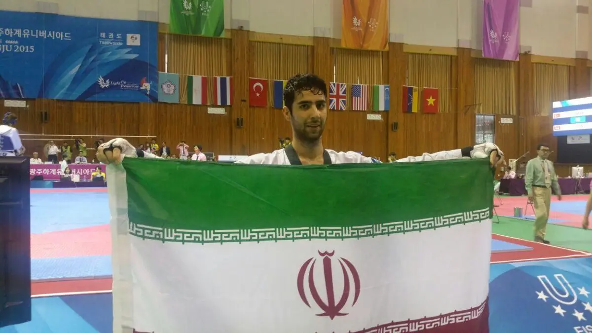 فیلم:: قهرمانی احمد خسروفر در رقابت‌های تکواندو دانشجویان جهان و کسب پنجمین مدال طلا
