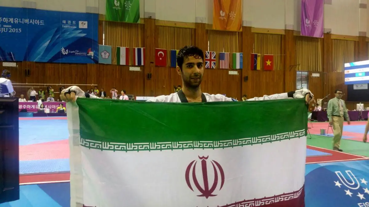 فیلم:: قهرمانی احمد خسروفر در رقابت‌های تکواندو دانشجویان جهان و کسب پنجمین مدال طلا