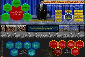 گرافیک اطلاع‌رسان:: برای ادامه مبارزه با استکبار آماده باشید