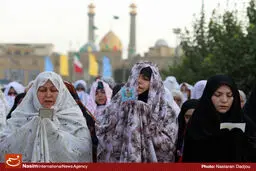 گزارش تصویری:: نماز  عید فطر در حرم حضرت عبدالعظیم(ع)