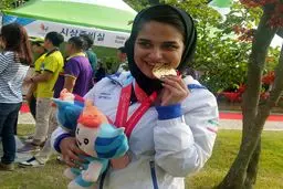 نجمه خدمتی برنز گرفت و تعداد مدال‌های ایران به عدد هشت رسید