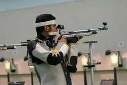 تیم تپانچه ۱۰ متر بادی مردان به عنوان هشتمی رضایت داد