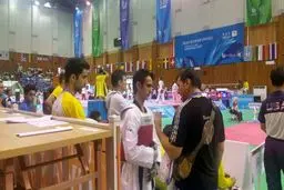 جواد امیری به مرحله یک‌چهارم نهایی مسابقات تکواندوی یونیورسیاد راه یافت