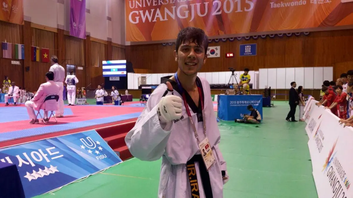 سعید رجبی در مسابقات تکواندوی یونیورسیاد قهرمان شد و چهارمین مدال طلای ایران را به ارمغان آورد