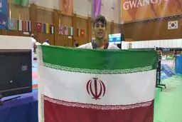 فیلم:: پیام سعید رجبی پس از کسب مدال طلا در مسابقات تکواندوی یونیورسیاد