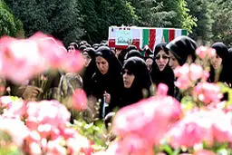 تشییع و تدفین پیکر جانباز ۷۰ درصد شیمیایی دفاع مقدس