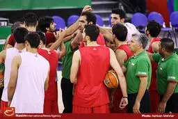 آخرین تمرین تیم ملی بسکتبال برای حضور در تورنمنت چین برگزار شد