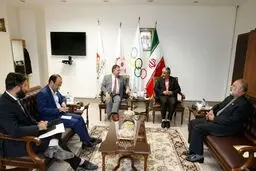سفیر برزیل با رئیس و دبیرکل کمیته ملی المپیک دیدار کرد