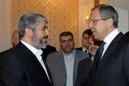خالد مشعل و سرگئی لاوروف با یکدیگر دیدار کردند