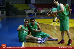 ویدئو:: تمرین تیم ملی بسکتبال در 