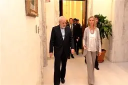 ظریف و موگرینی با هم دیدار کردند
